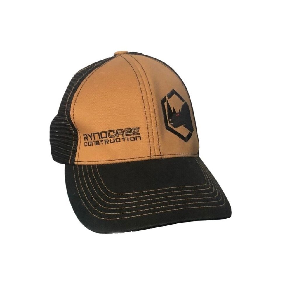 Game Guard Trucker Baseball Hat Mesh Rynocase Construction Adjustable Strap Flaw